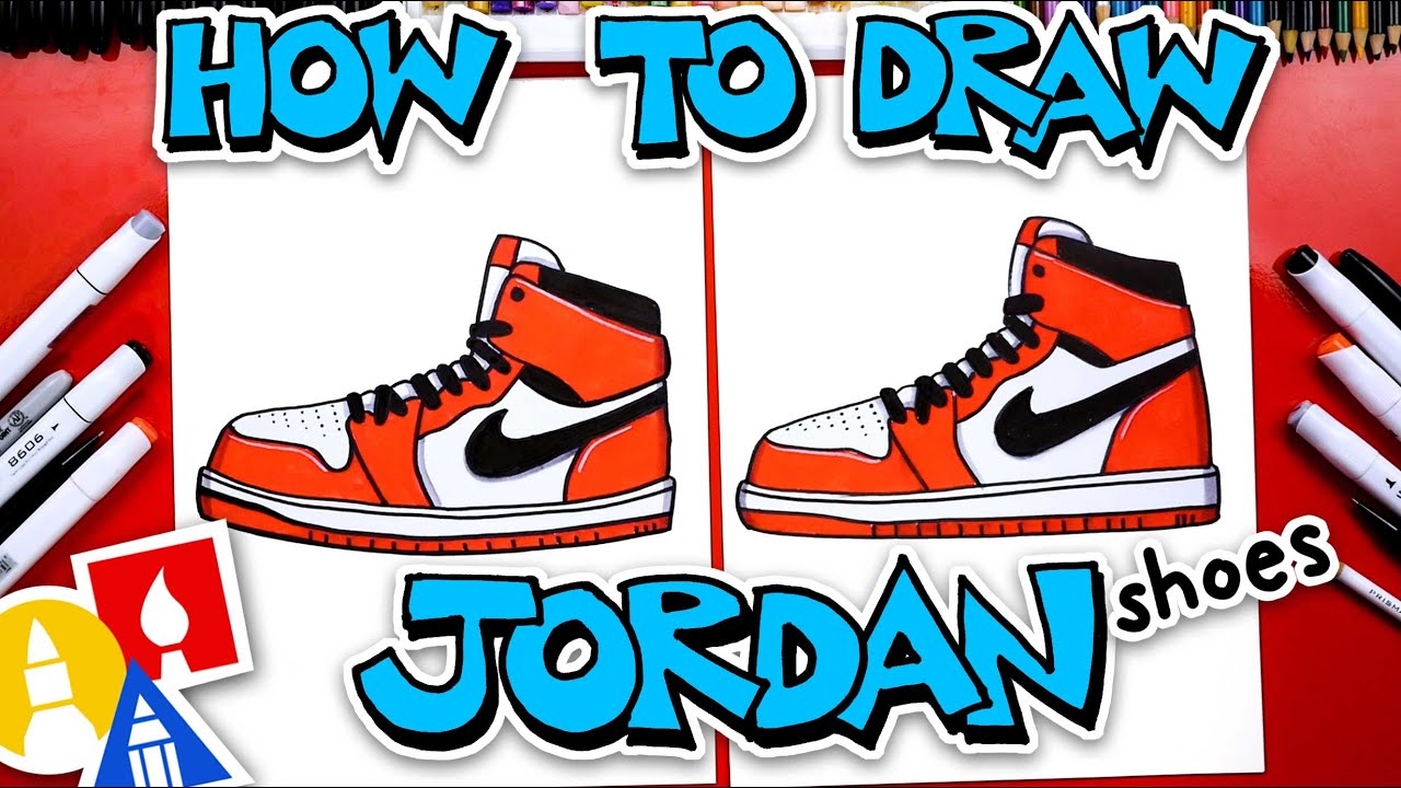 How To Draw Air Jordan 1 Shoes