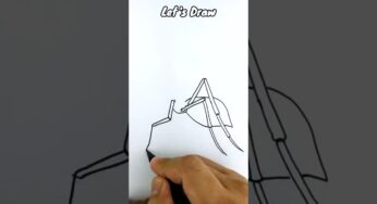 VERY EASY , How to turn letter A into ANT cartoon #shorts #art #drawing #draw #short