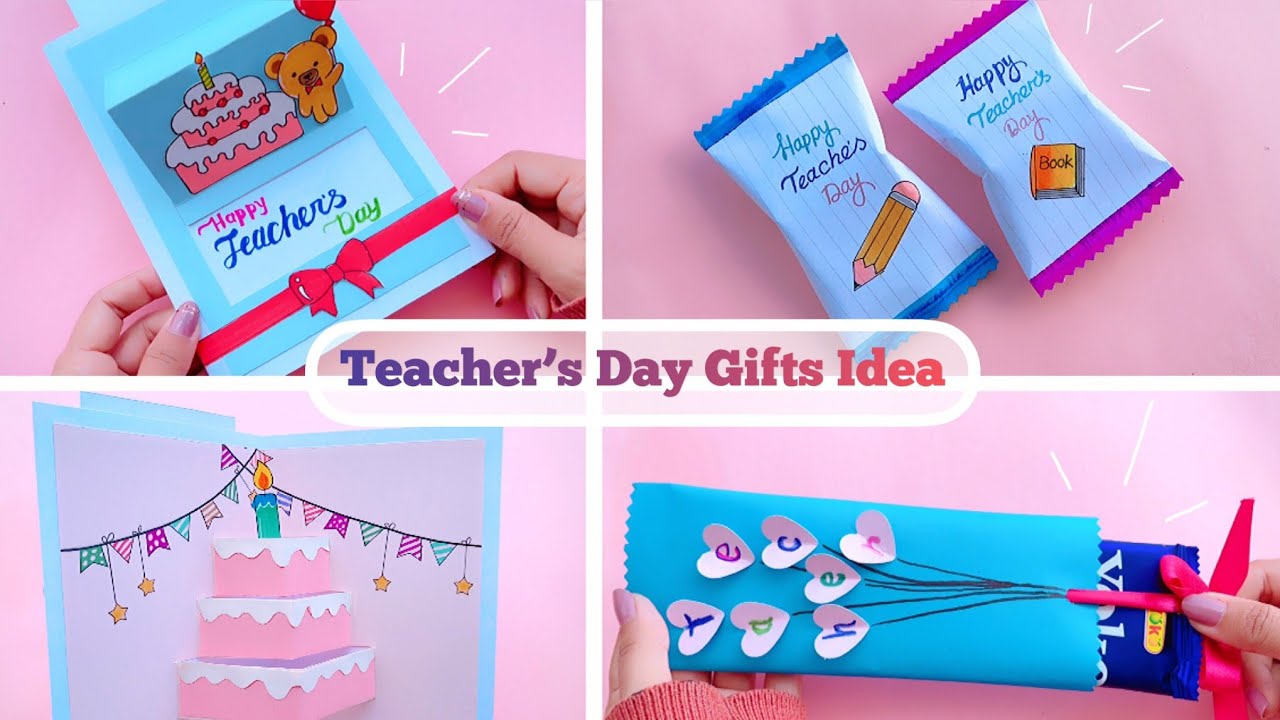 Teacher’s Day Gifts Idea /DIY Gifts for your Teacher / Chocolate Gifts, Massage & Teacher’s Day Card