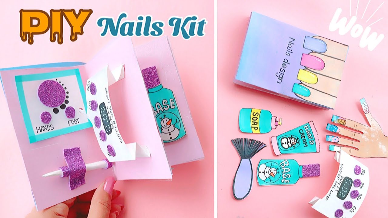 Handmade Paper Nail Kit | DIY Paper Nails | Fun Crafts to make at home #paper_craft