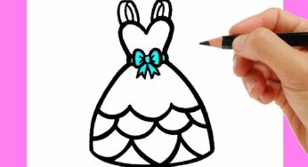 HOW TO DRAW A DRESS – HOW TO DRAW A PRINCESS DRESS