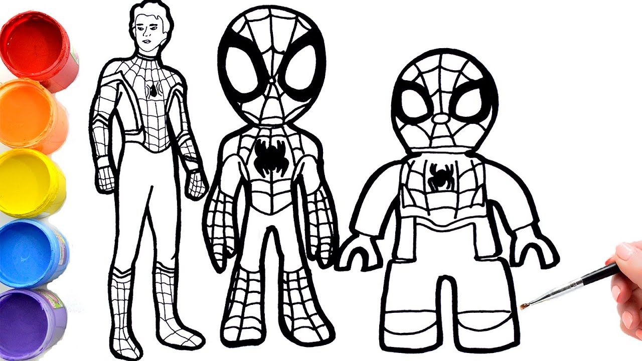 🔴🔴How To Draw Marvel’s SPIDEY and His Amazing Friends | Spider man no way home Tom holland – LEGO