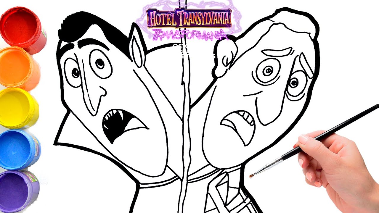 🔴🔴 How To Draw DRAC Monster and human | HOTEL TRANSYLVANIA 4 Transformania (2021)