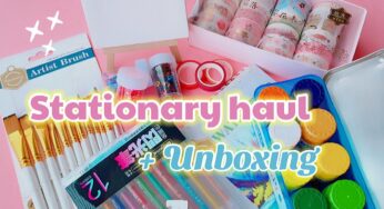 Online Stationary Haul | My Stationary collection •Coloring Pen •Washi Tape •Stamps •Notepads •Punch