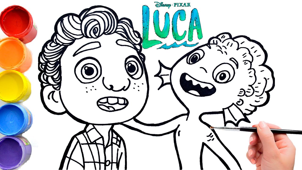 🔴🔴 How to Draw LUCA – Disney Pixar