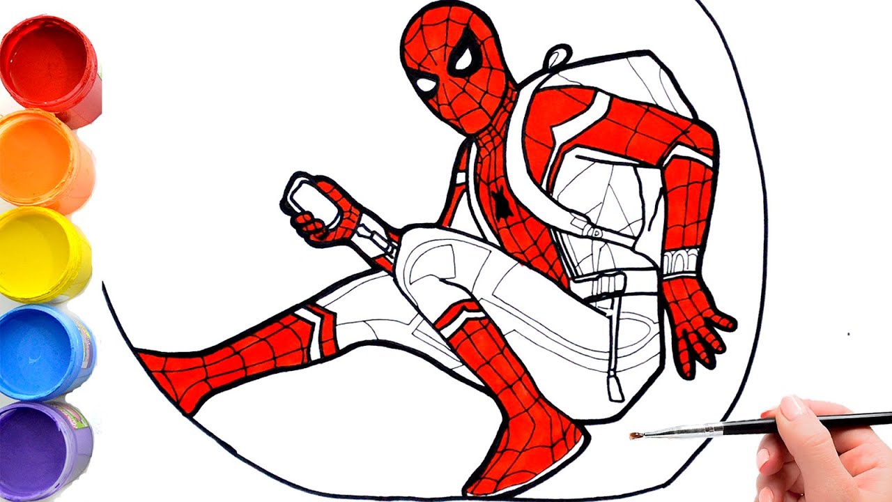 🔴🔴How to draw SPIDER MAN – no way home Drawing and Coloring Pages