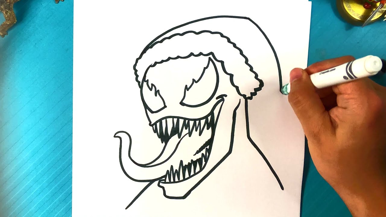 EASY How to Draw VENOM CHRISTMAS