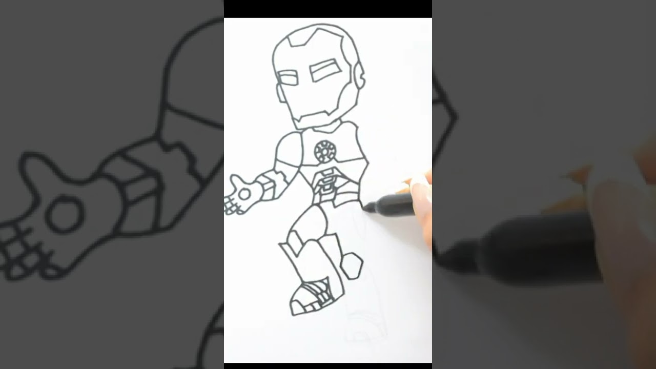 🔴🔴 Drawing Spidey and His Amazing season 2 Iron man #shorts