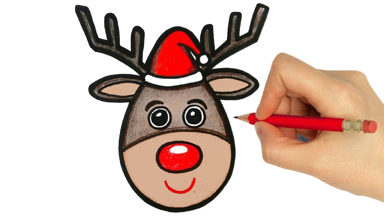 HOW TO DRAW A REINDEER EASY STEP BY STEP