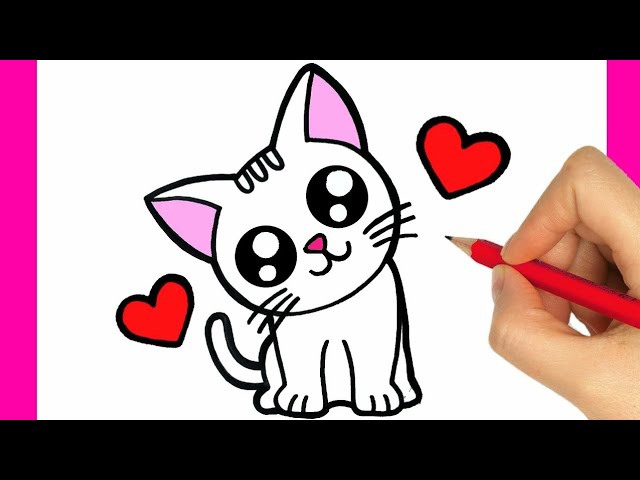 HOW TO DRAW A CAT EASY STEP BY STEP