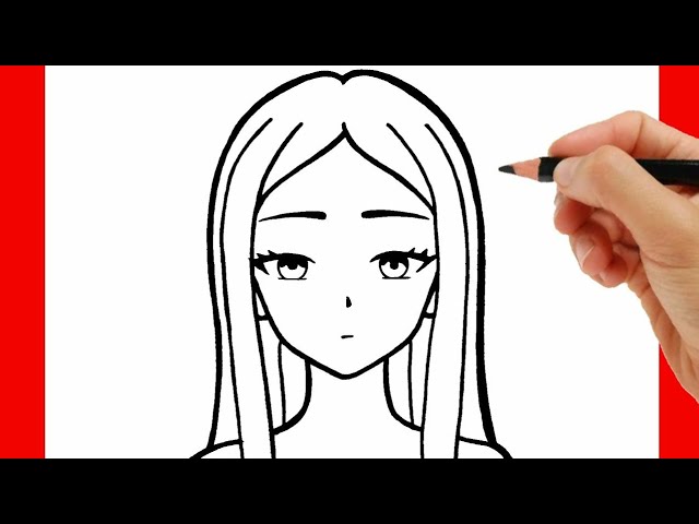HOW TO DRAW A GIRL – DRAWING AND COLORING ANIME GIRL EASY