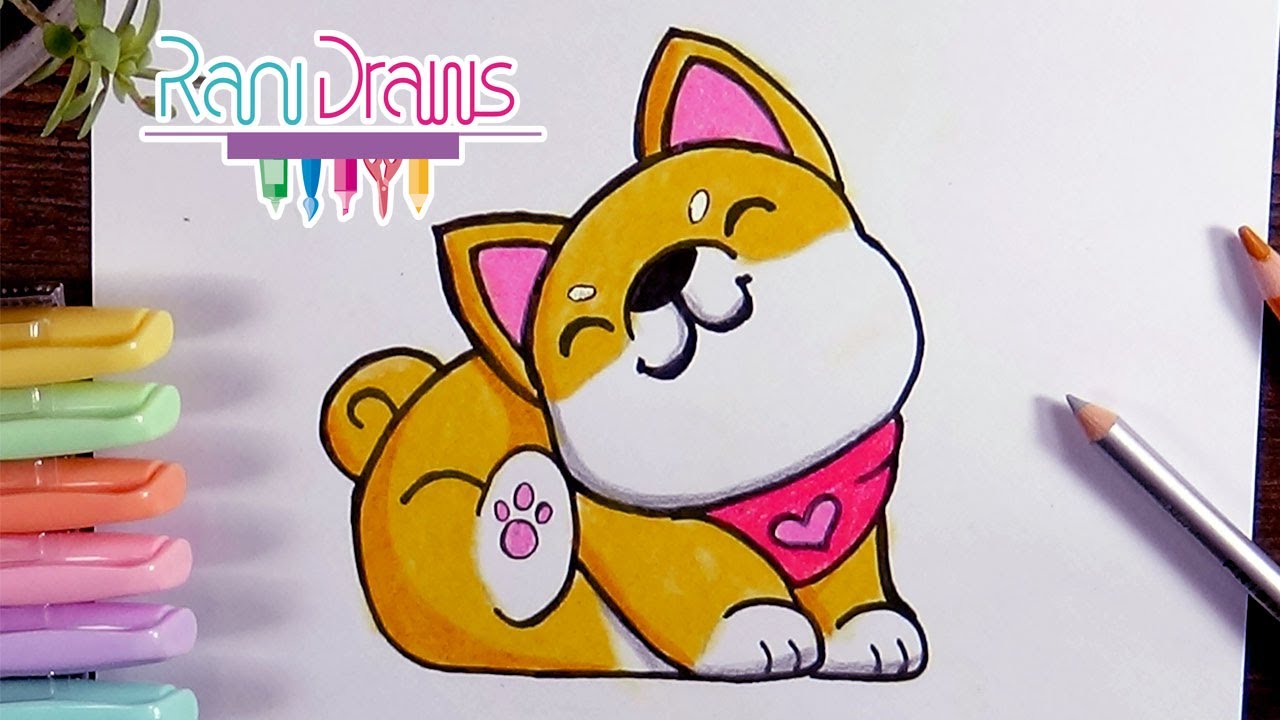 Cómo dibujar un PERRO kawaii – Paso a paso