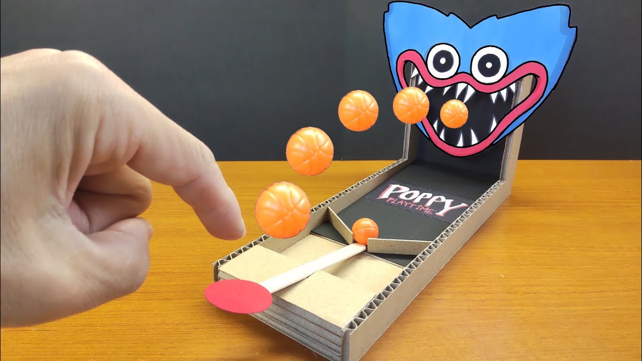 Huggy Wuggy Cardboard Basketball Game DIY🤩FUNNY Cardboard & Paper Craft IDEA