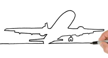 How to Draw Plane Taking Off | Easy Drawing Tutorial