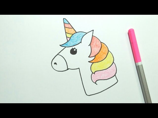 Cara menggambar unicorn – How to draw unicorn