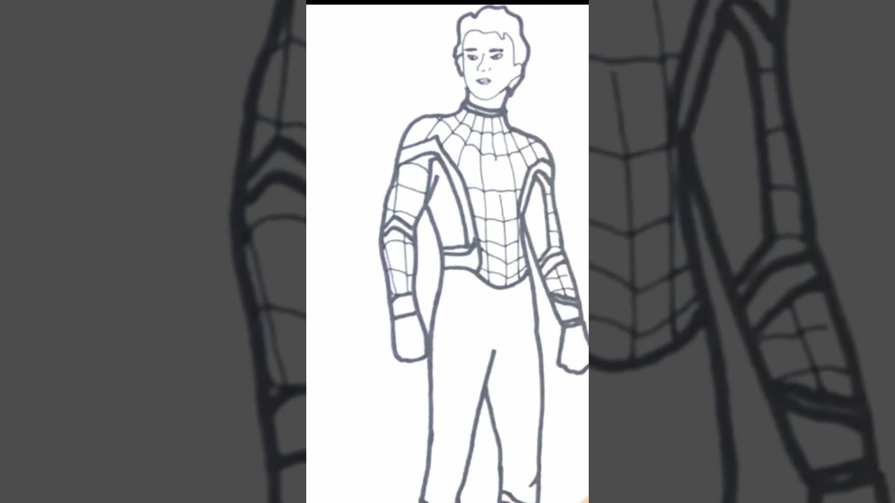 Drawing Spider-man no Way Home#marvel #shorts #spiderman