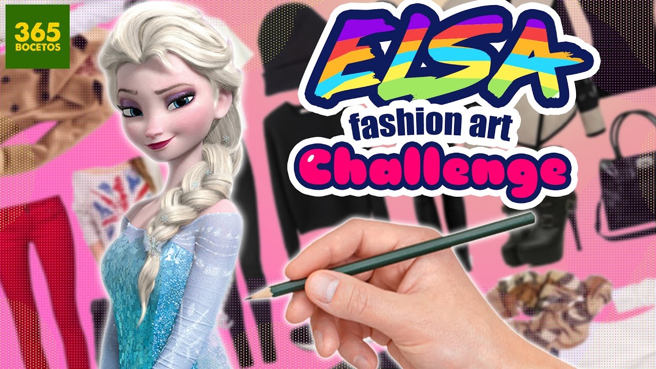 COMO DIBUJAR A ELSA CON ROPA MODERNA – Asi es Elsa Moderna – FASHION ART CHALLENGE –