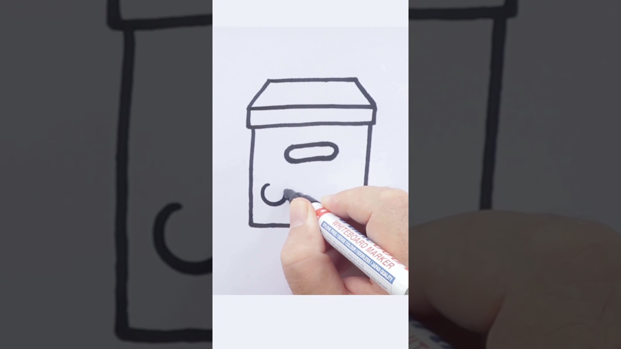 Cómo dibujar una caja de oficina | Dibujos Rápidos #shorts