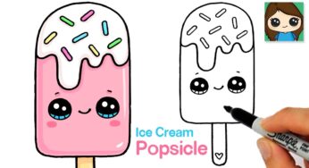 How to Draw an Ice Cream Popsicle Easy